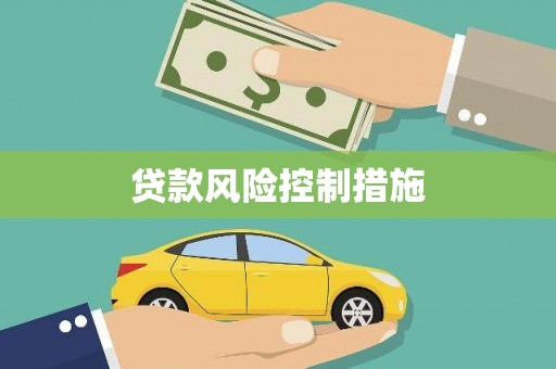 疏附贷款风险控制措施