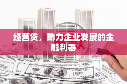 疏附经营贷，助力企业发展的金融利器