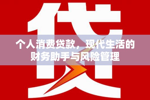 疏附个人消费贷款，现代生活的财务助手与风险管理
