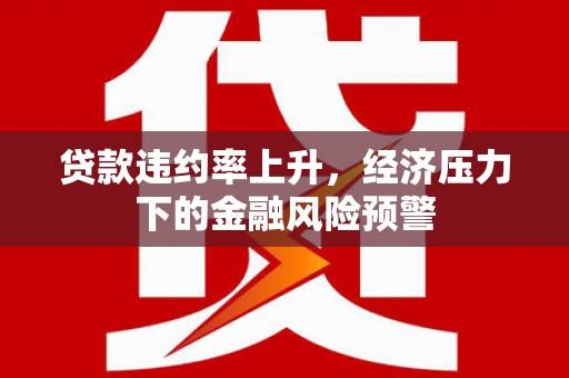 疏附贷款违约率上升，经济压力下的金融风险预警