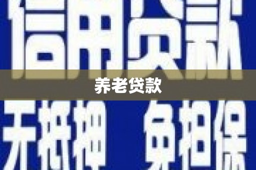 疏附养老贷款