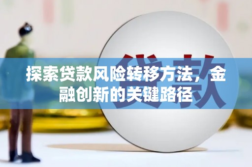 疏附探索贷款风险转移方法，金融创新的关键路径