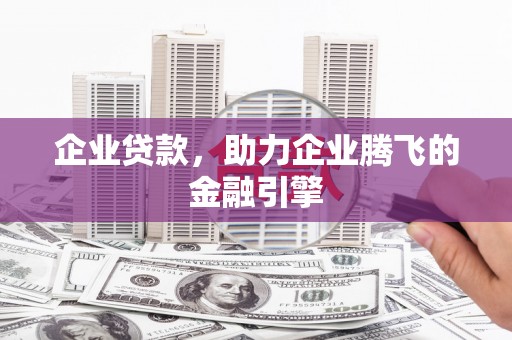 疏附企业贷款，助力企业腾飞的金融引擎