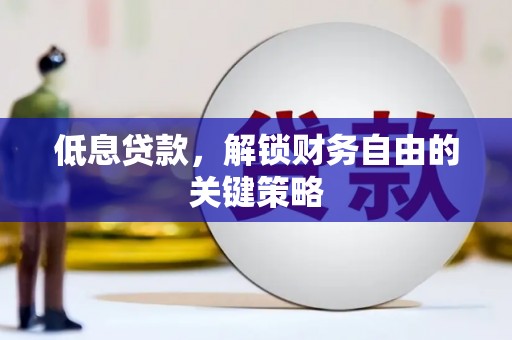 疏附低息贷款，解锁财务自由的关键策略