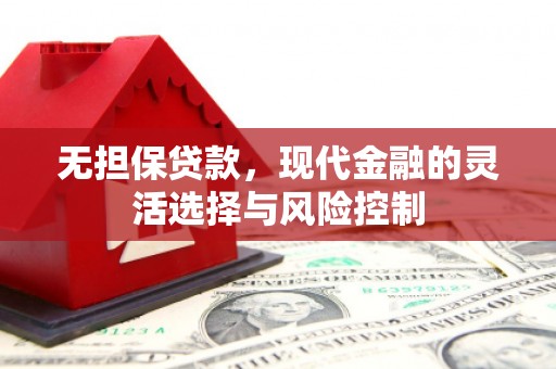 疏附无担保贷款，现代金融的灵活选择与风险控制