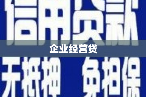 疏附企业经营贷
