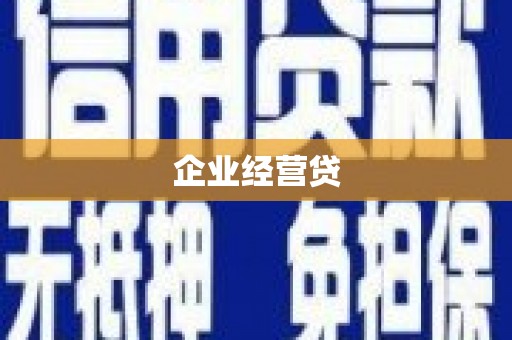 疏附企业经营贷