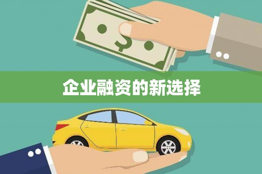 疏附企业融资的新选择