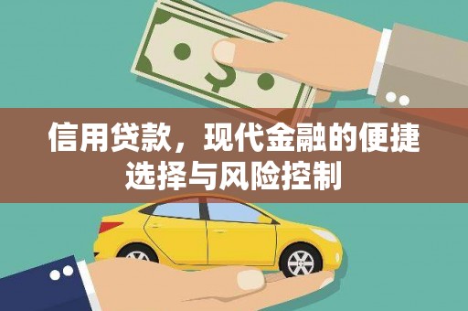 疏附信用贷款，现代金融的便捷选择与风险控制