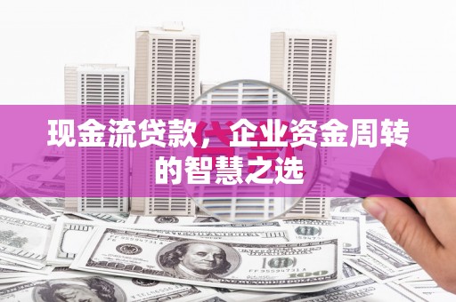 疏附现金流贷款，企业资金周转的智慧之选
