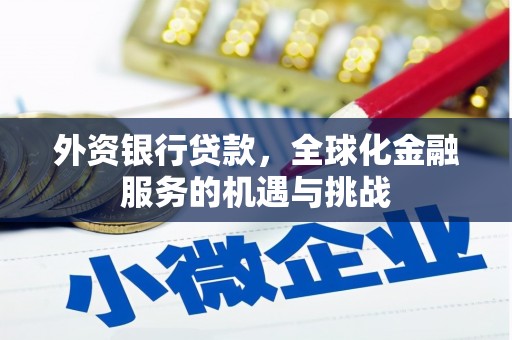 疏附外资银行贷款，全球化金融服务的机遇与挑战