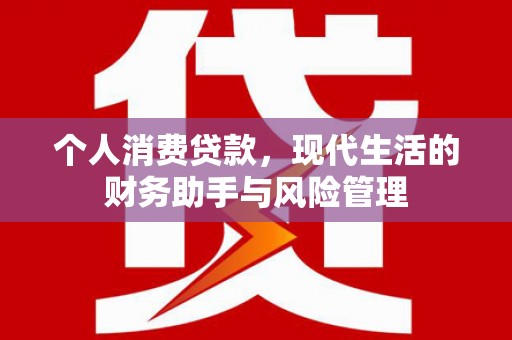 疏附个人消费贷款，现代生活的财务助手与风险管理
