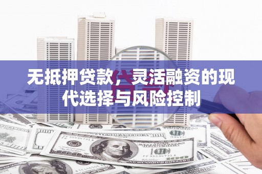 疏附无抵押贷款，灵活融资的现代选择与风险控制