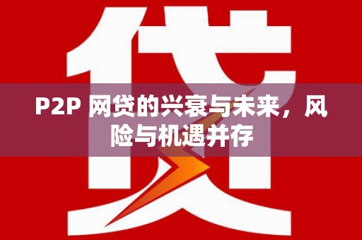 疏附P2P 网贷的兴衰与未来，风险与机遇并存