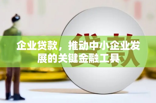 疏附企业贷款，推动中小企业发展的关键金融工具