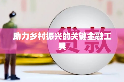 疏附助力乡村振兴的关键金融工具