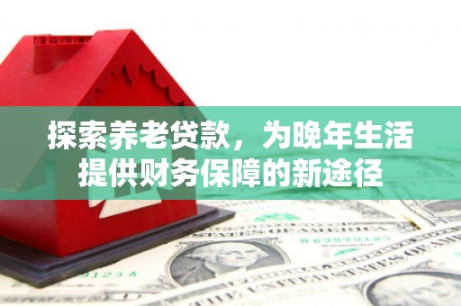 疏附探索养老贷款，为晚年生活提供财务保障的新途径