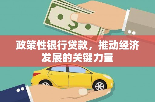 疏附政策性银行贷款，推动经济发展的关键力量