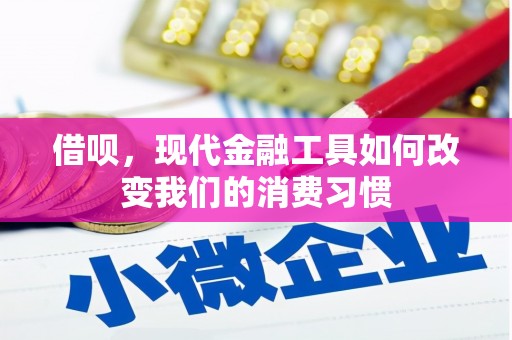 疏附借呗，现代金融工具如何改变我们的消费习惯