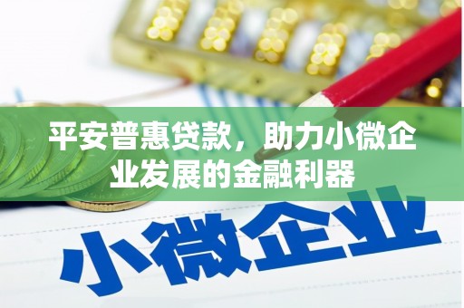 疏附平安普惠贷款，助力小微企业发展的金融利器
