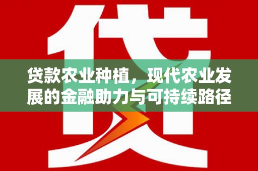 疏附贷款农业种植，现代农业发展的金融助力与可持续路径