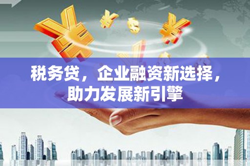 疏附税务贷，企业融资新选择，助力发展新引擎