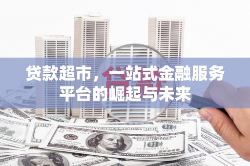 疏附贷款超市，一站式金融服务平台的崛起与未来