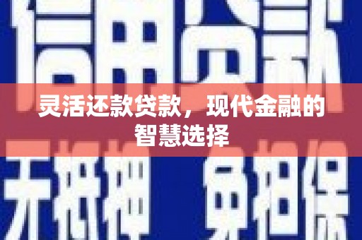 疏附灵活还款贷款，现代金融的智慧选择