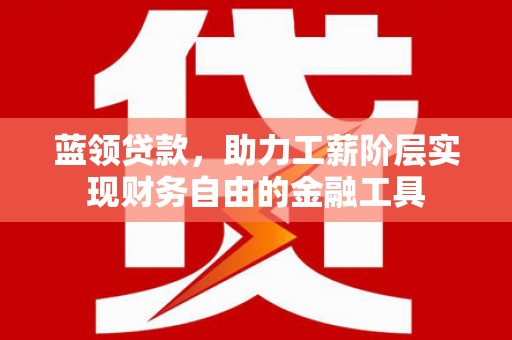 疏附蓝领贷款，助力工薪阶层实现财务自由的金融工具