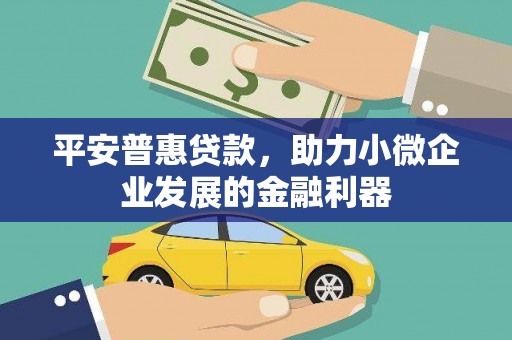 疏附平安普惠贷款，助力小微企业发展的金融利器