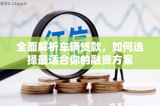 疏附全面解析车辆贷款，如何选择最适合你的融资方案