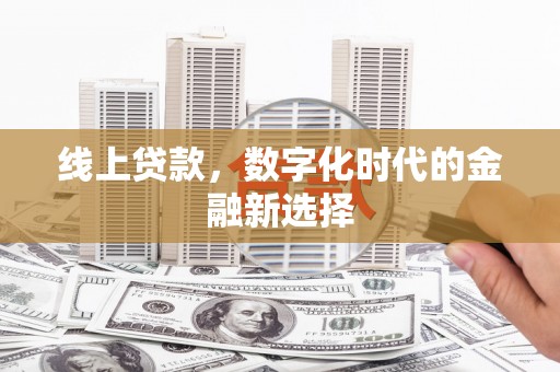 疏附线上贷款，数字化时代的金融新选择