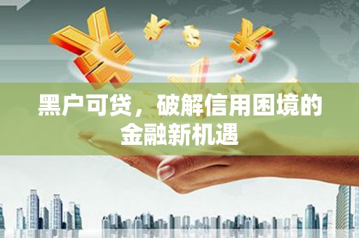 疏附黑户可贷，破解信用困境的金融新机遇
