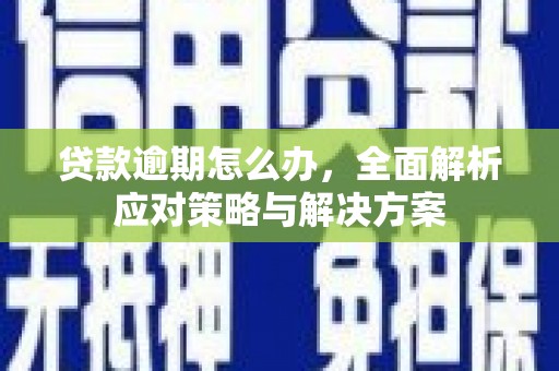 疏附贷款逾期怎么办，全面解析应对策略与解决方案