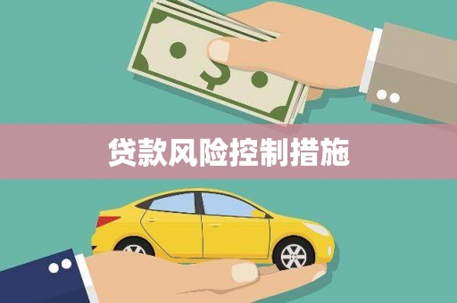 疏附贷款风险控制措施