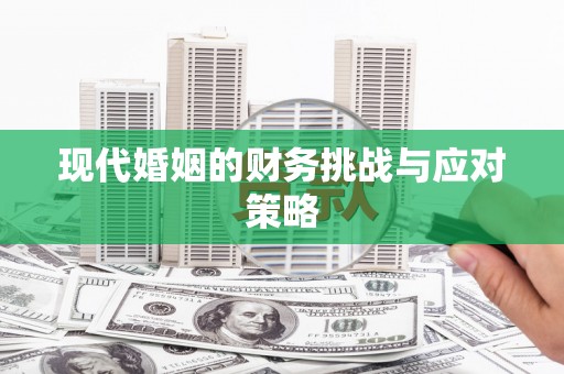 疏附现代婚姻的财务挑战与应对策略