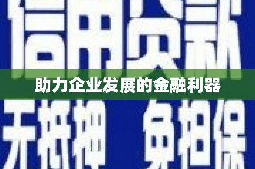 疏附助力企业发展的金融利器