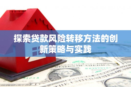 疏附探索贷款风险转移方法的创新策略与实践